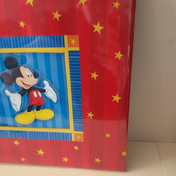 Disney Mickey Mouse Red with Yellow Stars Scrapbook Album Only - Picture 4 of 13